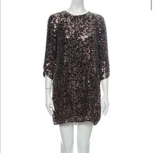 Parker NYE Silk Sequin Mini Dress. Size XS